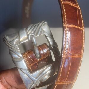 Barry Keiselstein Cord Geniune Alligator Belt